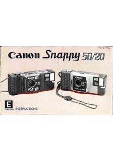 Canon Snappy manual. Camera Instructions.